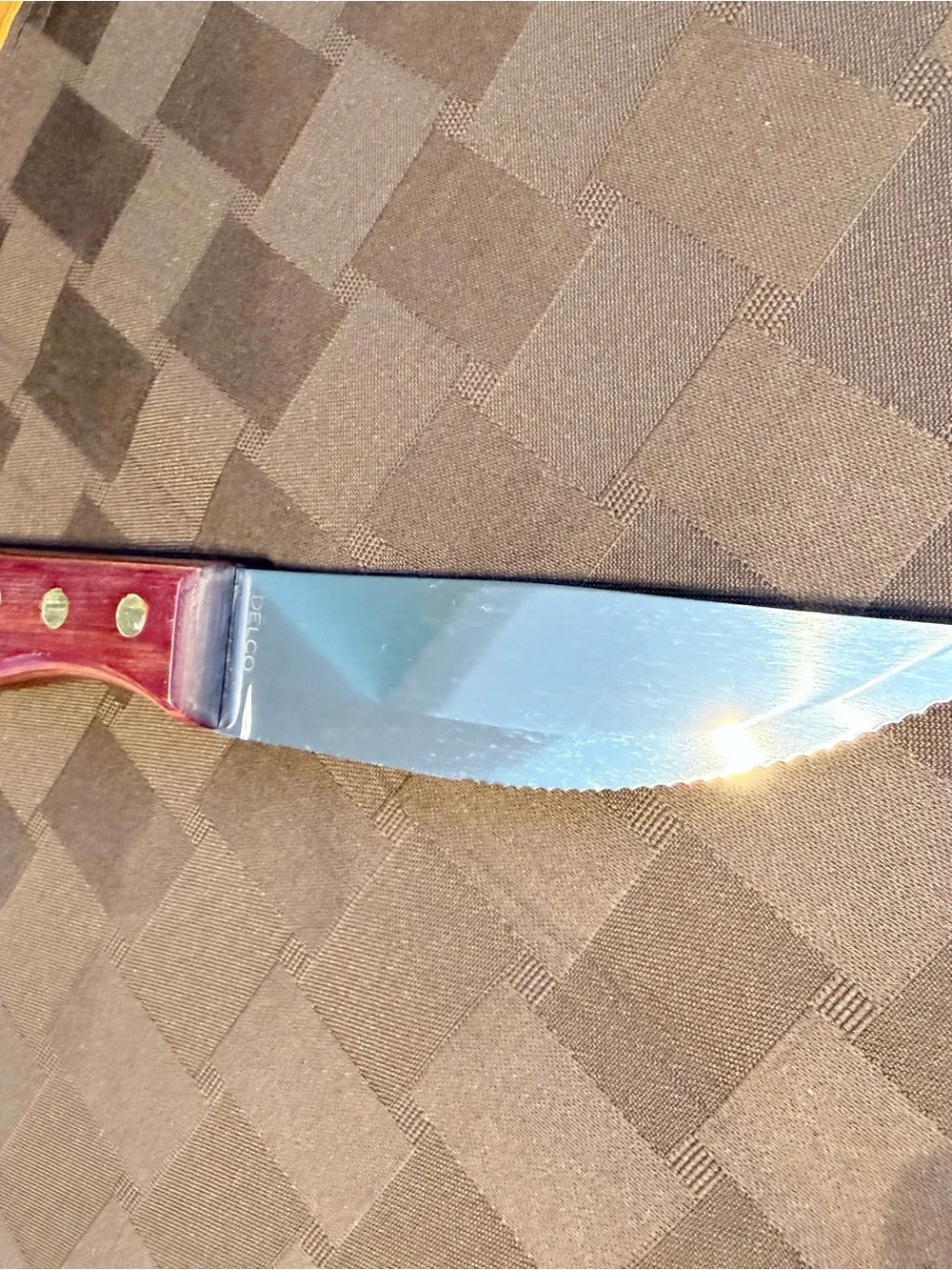 Individual Smith & Wollensky Steak House Walco Big Red Jumbo Steak Knife, 10”
